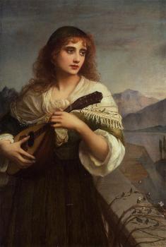 Edward Charles Halle : Frencesca and Her Lute